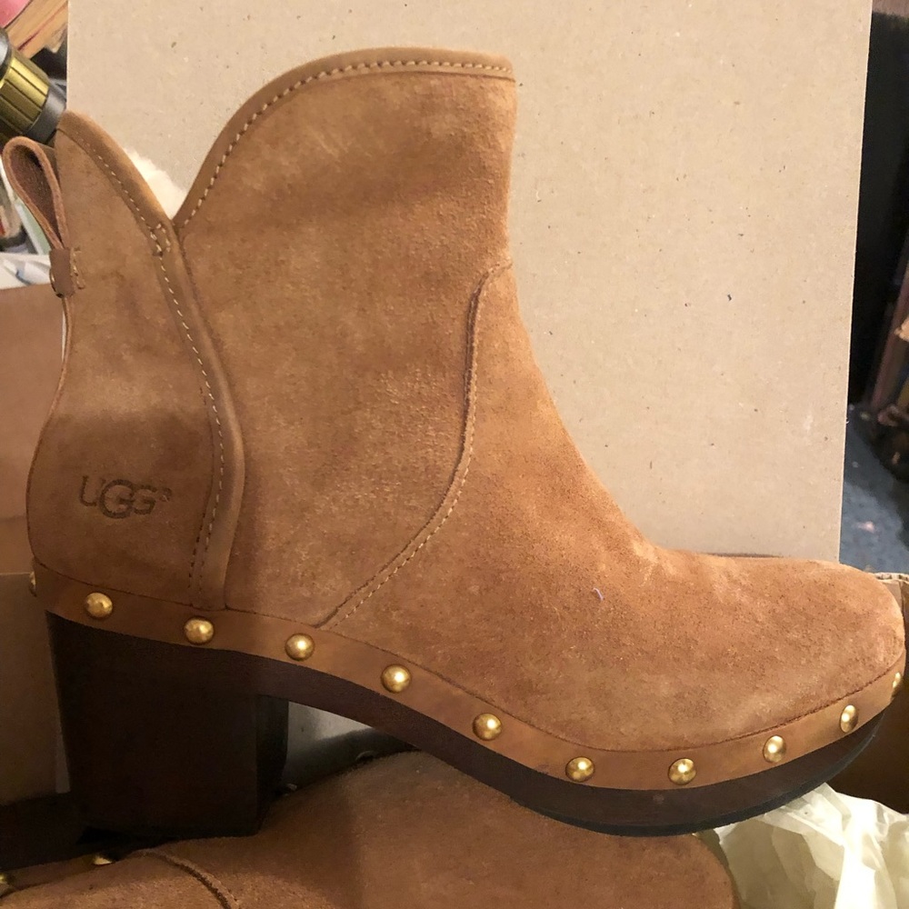 UGG brown heel boots